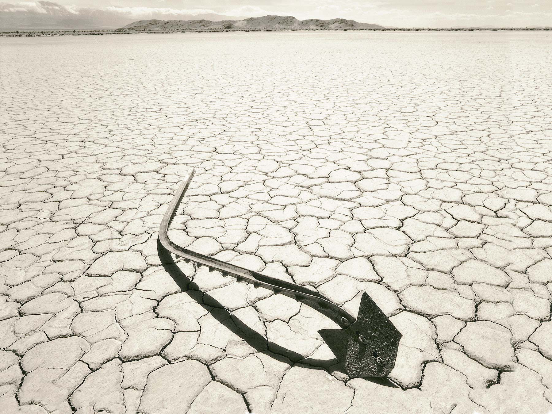 El Mirage Dry Lake - Black & White