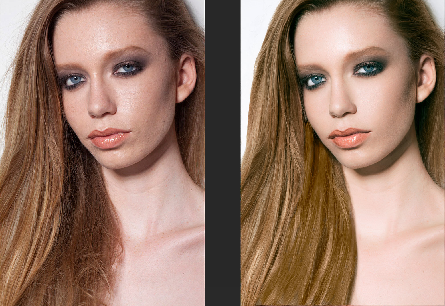 Retouch before & after
