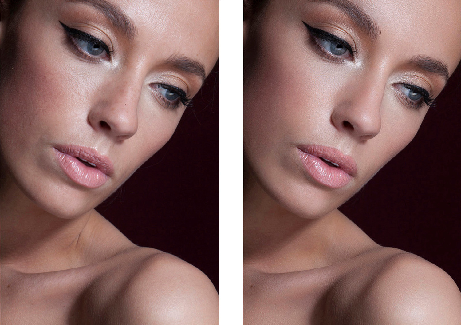 Retouch before & after